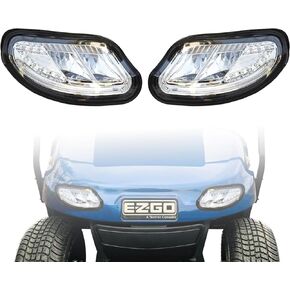 LED Head Light Kit For EZGO Freedom TXT /t48 2014-UP Gas or Electric Golf Cart Models Front Replace 12V headlights Light Kit Assembly For EZGO Freedom