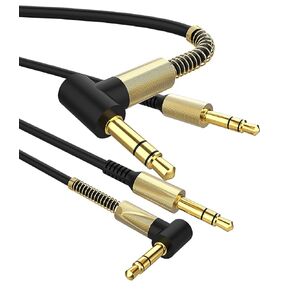 zoyuzan 2-Pack,3.5 mm Audio Cable Aux Cord for Car Auxiliary Headphone Extension Male to Male Compatible with Earphone Headset Stereos,Speaker, for iPod iPad Mini iPhone 6s 6 Galaxy s7 s8