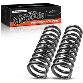 A-Premium 2Pcs Front Suspension Coil Spring Set Compatible with Dodge Ram 1500 ST 2006 2007 2008 3.7L, RWD, Replace# 52106604AC, 52106606AA