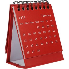 NUOBESTY Fresh Desk Calendar Small Calendar 2023 Mini Desk Calendar Wired Schedule Paper Office Standing Flip Calendar Calander 2022 Wall Calendar