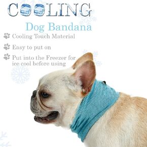 Pet Ice Band Dog Cooling Bandana for Dogs Cats Instant Cooling Collar Breathable Summer Scarf for Hot Days & Summer