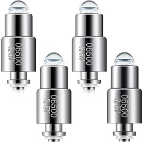 Funtery 4 Pcs Halogen Replacement Bulbs Compatible with Welch Allyn, 3.5v Lamp 03100-U Otoscope Lamp