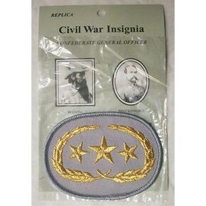 INSIGNIA CIVIL WAR CONFEDERATE GENERAL OFFICER PATCH in Saudi Arabia