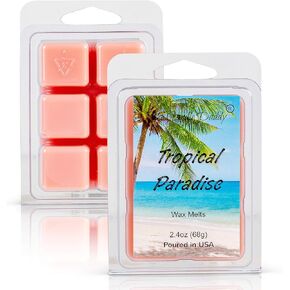 Tropical Paradise Scented Wax Melt - 2 Ounces - 6 Cubes - 1 Pack