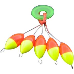 Kisangel 5pcs Fishing Floats and Bobbers Fishing Kit Fishing Lure Fishing Bat Fishing Floater Tool Floating Object Seven Stars Olive Shape Tool for Fishing