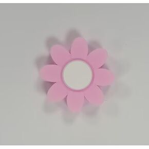 Pink Flower Petal Petal Embedded Tennis Racket Vibration Dampener Soft Silicon Racket Dampener Cartoon Shape Tennis Racquet Shock Absorbers Tennis Racket for Racquetball