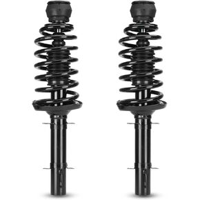 Front Complete Strut Coil Spring Assembly Compatible with Beetle 1998-2010, for Golf 1999-2006, for Jetta/Golf City 2007-2009, for Jetta 1999-2005 Replaces for 171525 Shock Absorbers