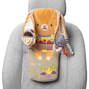 Taf Toys Play & Kick Infant Car Seat Toy for Babies, Newborn Rear-Facing Activity Center with Music, Light, Mirror & Rattling Toys, Promotes Motor Skills Development, 0-18 Months Travel Baby Toy