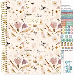 HARDCOVER bloom daily planners 2024-2025 (8.5" x 11") Academic Year Day Planner (July 2024 - July 2025) - Passion/Goal Organizer - Monthly & Weekly Inspirational Agenda Book - Butterfly Garden
