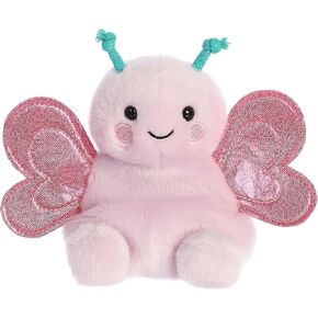 Aurora® Adorable Palm Pals™ Petunia Butterfly™ Stuffed Animal - Pocket-Sized Play - Collectable Fun - Pink 5 Inches