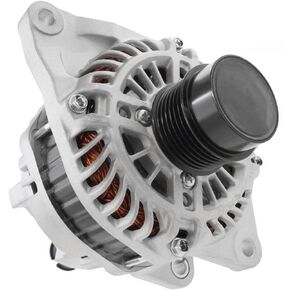 Compatible with Dodge Avenger Jeep Compass Patriot and Chrysler Caliber 115 Amp 12 Volt Alternator for 11231 4801323 and A002TJ0481, A002TJ0481ZC, A002TJ0481ZD - Certified