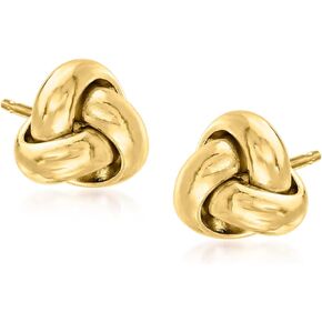 RS Pure by Ross-Simons 14kt Yellow Gold Love Knot Stud Earrings