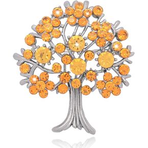 Tree Shape Rhinestone Brooch Crystal Brooches for Women Pin Wedding Fashion Brooches Jewelry,Women Gift,Girl Gift