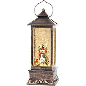 فانوس عيد الميلاد سنو غلوب، كرة ثلج دوارة، USB/بطارية تعمل زينة عيد الميلاد لديكور المنزل والهدايا in Kuwait