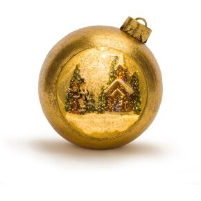 Melrose International Lighted Musical Snow Globe Carolers Ornament