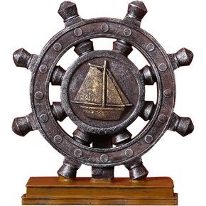 Nautical Boat Anchor Sculpture Decor - Creative Coastal Model Art Theme Ocean Retro Style Decorations Navy Home Office Desktop Bookshelf Crafts Sailboat Statue Resin Ornaments