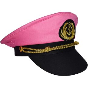 Women's Captain Hat, Bride Captain Hat Boat Admiral Cap, Snapback Nautical Bachelorette Party Hats