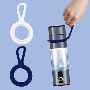 Hydrogen Water Bottle Holder,Hydrogen Water Generator Cup Strap,Ion Water Bottle Covers,Soft Durable Silicone Cup Handle for Any 12，13,14,15oz Bottle Handheld for Running Bike, Gym Or Jogging，2 Packs
