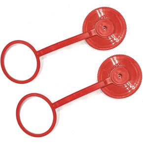 32oz Wide Mouth Water Bottle Cap Replacement Red Loop Top Lid (2-Pack) - Replacement Lids compatible with 32oz & 48oz Wide Mouth Water Bottle