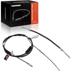A-Premium Rear Driver and Passenger Side Parking Brake Cable Assembly Compatible with Ford Models: F-150 F150 2004-2005, 2-PC Set - Replace# 4L3Z2A635DG, 5L3Z2A635D