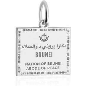 Asia Passport Charm Sterling Silver