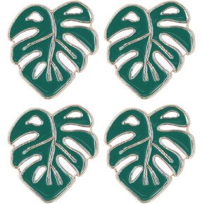 4Pcs Needle Minder Set, Leaf Magnetic Needle Keeper for Cross Stitch Embroidery, Magnetic Needle Nanny