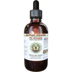 Hawaii Pharm Pu Huang Alcohol-Free Liquid Extract, Pu Huang, Cattail (Typha Angustifolia) Pollen Glycerite Natural Herbal Supplement, USA 2 fl.oz