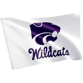 Desert Cactus Kansas State University Flag Wildcats K-State Flags Banners 100% Polyester Indoor Outdoor 3x5 (Style Z)