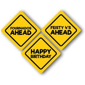 Terrible Twos Ahead Construction Birthday Caution Signs, X-Large
