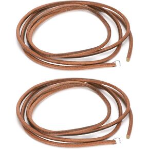 72in Leather Belt Treadle Parts Sewing Machine Belt Cowhide Household Bold Hook Foot Pedal Parts Accessories(Brown)