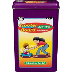 Super Duper Publications | Scooter Board Activities Fun Deck | Occupational Therapy Flash Cards | Educational Learning Materials for Children