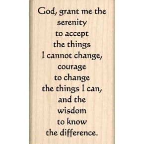 Stamps by Impression Serenity Prayer Rubber Stamp