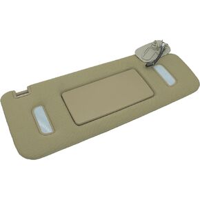 Passenger Side Sun Visor for 2007-2014 Cadillac Escalade Chevrolet Avalanche Silverado Tahoe GMC Sierra Yukon 22850310 - Beige