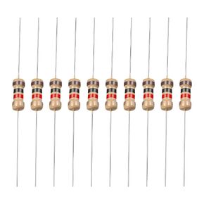 YOKIVE 500 PCS Carbon Film Resistors, 1/4W 1K Ohm 5% Tolerances Resistor, Good for DIY Electronic Projects (4 Color Band, 1.77x0.09-Inch)