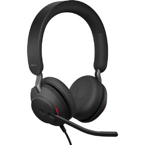 Jabra Evolve2 40 UC Wired Headphones, USB-A, Stereo, Black Telework Headset, Enhanced Comfort, Passive Noise Cancelling, UC Optimized (Renewed)