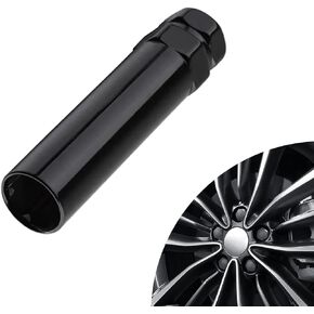 1 PC Automotive Hub Anti-theft Screw Disassemble Socket, 3.5" Seven-tooth Hexagonal Locking Lug Nut Key, Repair Modification Accessories, Suitable for Most Cars, Trucks, SUVs (Black)