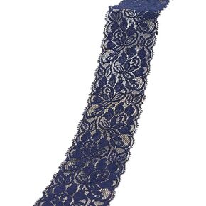 Vintage Flora Pattern Scallop Edge Lace Trim DIY Craft Light Delicate Ribbon 2.5 Inch Wide 5 Yards Brown