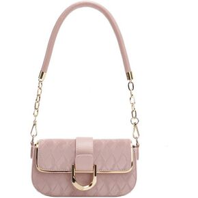 Shoulder Bag for Women Quilted Crossbody Bag Stylish Handbag Classic Underarm Purse With 2 Removable Chain Strap