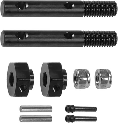 Thicker UTB10 Portal Stub Axles Harden Steel Capra Drive Shaft 1/10 Scale Accessories for RC Rock Crawler Axial Capra 1.9 SCX10 III Upgrades(2 Set(4Pcs)) in Saudi Arabia