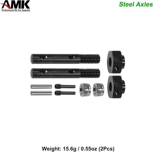 Thicker UTB10 Portal Stub Axles Harden Steel Capra Drive Shaft 1/10 Scale Accessories for RC Rock Crawler Axial Capra 1.9 SCX10 III Upgrades(2 Set(4Pcs)) in Saudi Arabia