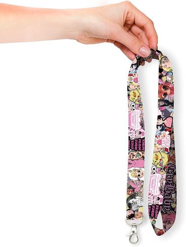 Lil Peep Premium Lanyard Keychain White in Saudi Arabia