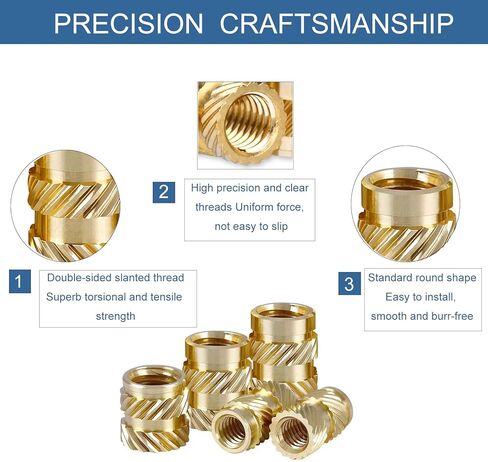 365 قطعة من إدراجات مترابطة، M2 M2.5 M3 M4 M5 M6 مجموعة متنوعة من المكسرات المخروطية المترية، إدراج مجموعة الحرارة النحاسية لمكونات الطباعة ثلاثية الأبعاد والأجزاء البلاستيكية in Kuwait
