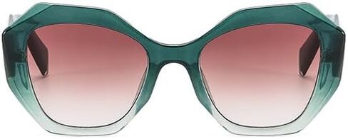 Trendy Sunglasses for Women Men Retro Polygon Designer Inspired Sun Glasses Hexagonal Shades in Saudi Arabia