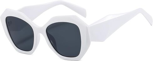 Trendy Sunglasses for Women Men Retro Polygon Designer Inspired Sun Glasses Hexagonal Shades in Saudi Arabia