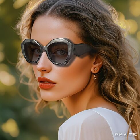 Trendy Sunglasses for Women Men Retro Polygon Designer Inspired Sun Glasses Hexagonal Shades in Saudi Arabia
