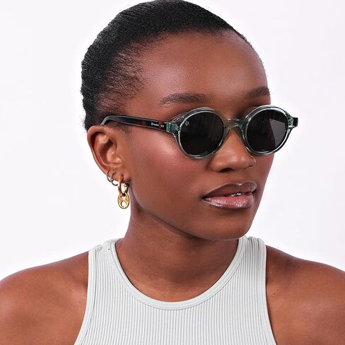 Acetate Round Sunglasses UV Production Men and Women Sunglasses Spring Summer Sunglasses - Pinole in Saudi Arabia