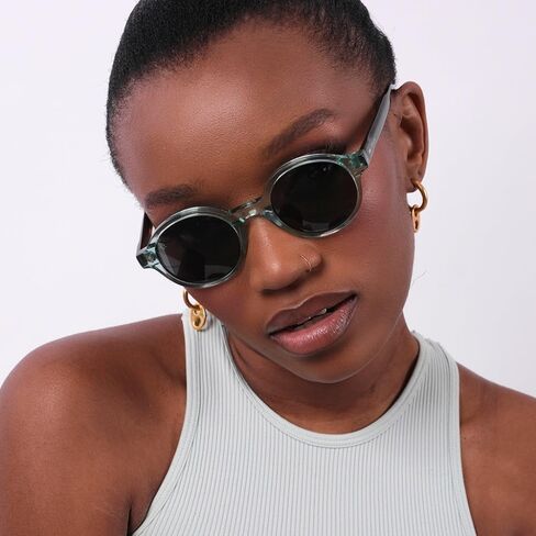 Acetate Round Sunglasses UV Production Men and Women Sunglasses Spring Summer Sunglasses - Pinole in Saudi Arabia