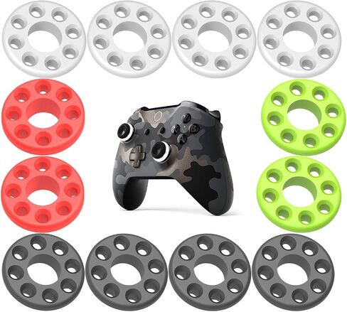 Wuryuema 12PCS Precision Rings,Aim Assist Rings Compatible with Xbox One,Xbox Series X/S, Xbox 360,Playstation 4 (PS4),PS5,SteelSeries Controller Precision Rings,Aim Assist Motion Control Accessories in Saudi Arabia