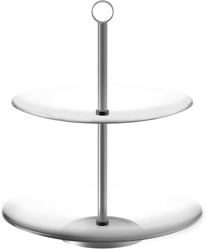 حامل كب كيك من 3 طبقات - حامل عرض مربع لأعياد الميلاد أو حفلات الشاي أو الزفاف أو حفلات استقبال الأطفال - مجموعة عرض طاولة الحلوى من Chef Buddy (أبيض) in Kuwait