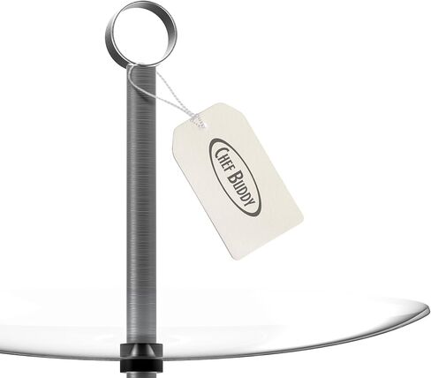 حامل كب كيك من 3 طبقات - حامل عرض مربع لأعياد الميلاد أو حفلات الشاي أو الزفاف أو حفلات استقبال الأطفال - مجموعة عرض طاولة الحلوى من Chef Buddy (أبيض) in Kuwait